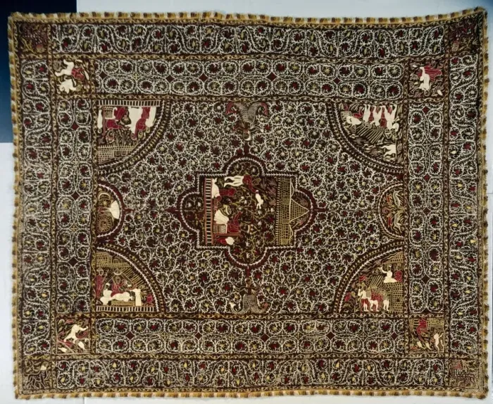 Framed Print : Bedspread, 1600s - 1700s. Creator: Unknown Framed Print : Bedspread, 1600s - 1700s. Creator: Unknown