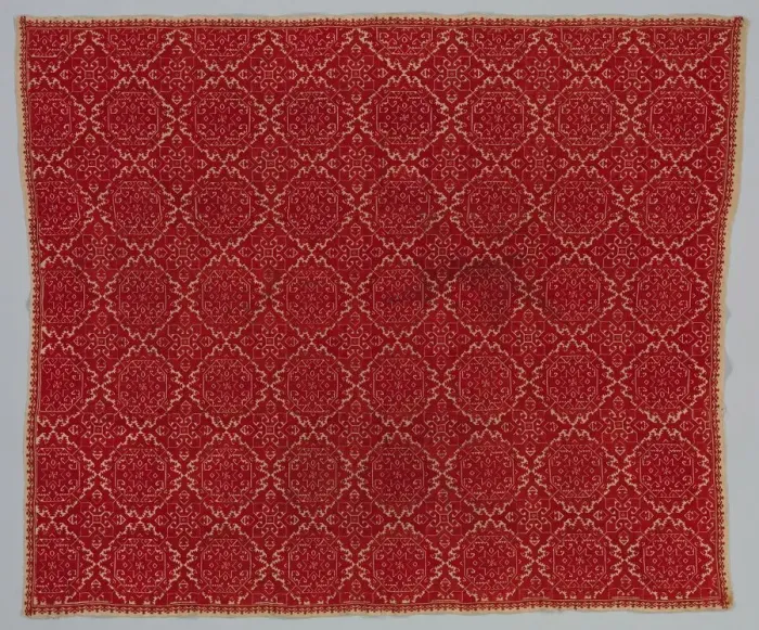 Framed Print : Bedspread, 1700s. Creator: Unknown Framed Print : Bedspread, 1700s. Creator: Unknown