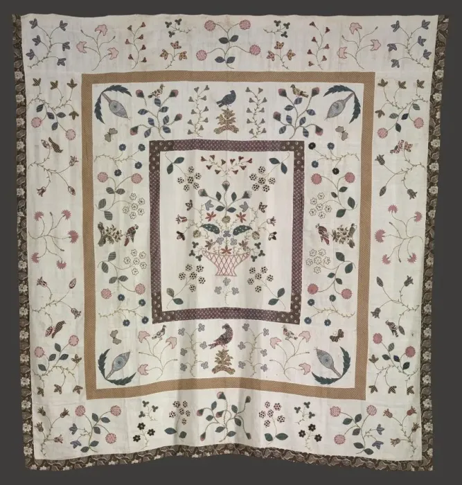 Framed Print : Bedspread, c. 1840. Creator: Belinda Ellen Orr Framed Print : Bedspread, c. 1840. Creator: Belinda Ellen Orr