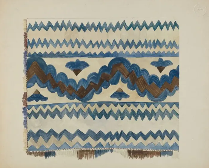 Framed Print : Bedspread, c. 1936. Creator: E. Boyd