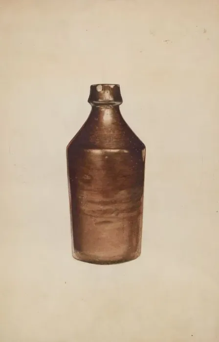 Framed Print : Beer Bottle, c. 1938. Creator: Arthur Stewart Framed Print : Beer Bottle, c. 1938. Creator: Arthur Stewart