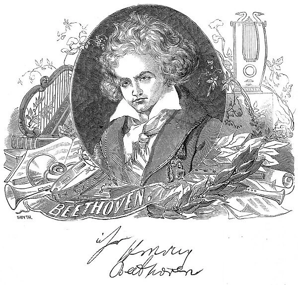 Beethoven, 1845. Creator: Smyth