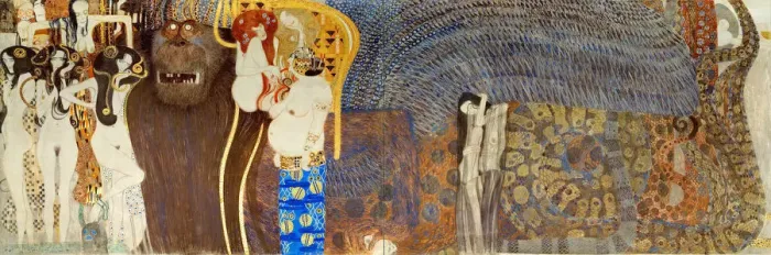 Framed Print : The Beethoven Frieze, Detail: The Hostile Forces, 1902. Artist: Klimt, Gustav (1862-1918) Framed Print : The Beethoven Frieze, Detail: The Hostile Forces, 1902. Artist: Klimt, Gustav (1862-1918)