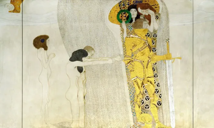 Framed Print : The Beethoven Frieze, Detail: Knight in Shining Armor, 1902. Artist: Klimt, Gustav (1862-1918) Framed Print : The Beethoven Frieze, Detail: Knight in Shining Armor, 1902. Artist: Klimt, Gustav (1862-1918)