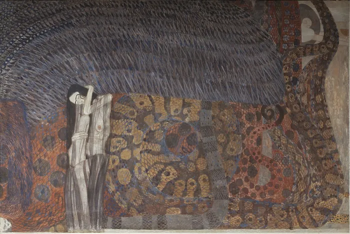 Framed Print : The Beethoven Frieze: The Hostile Powers, Panel 6, 1901. Creator: Klimt, Gustav (1862-1918) Framed Print : The Beethoven Frieze: The Hostile Powers, Panel 6, 1901. Creator: Klimt, Gustav (1862-1918)