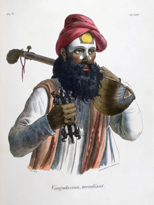 Framed Print : Beggar, 1828. Artist: Marlet et Cie Framed Print : Beggar, 1828. Artist: Marlet et Cie