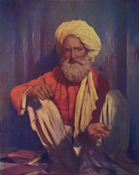 Framed Print : A Beggar, 1903. Artist: Mortimer L Menpes Framed Print : A Beggar, 1903. Artist: Mortimer L Menpes