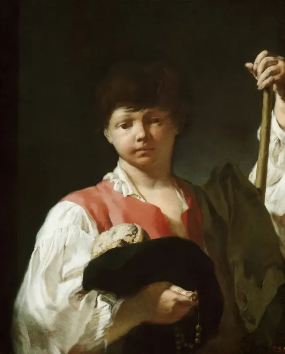 Framed Print : The Beggar Boy (The Young Pilgrim), 1738 / 39. Creator: Giovanni Battista Piazzetta Framed Print : The Beggar Boy (The Young Pilgrim), 1738 / 39. Creator: Giovanni Battista Piazzetta