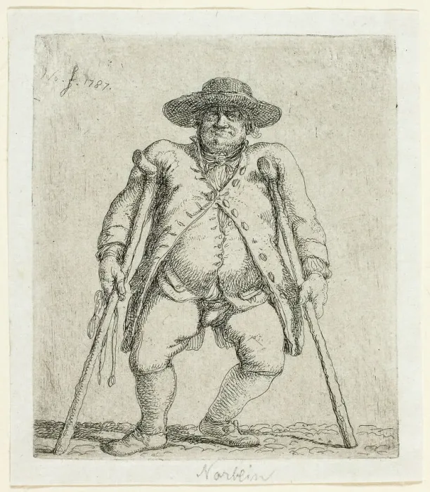 Framed Print : Beggar Man, 1787. Creator: Jean Pierre Norblin Framed Print : Beggar Man, 1787. Creator: Jean Pierre Norblin
