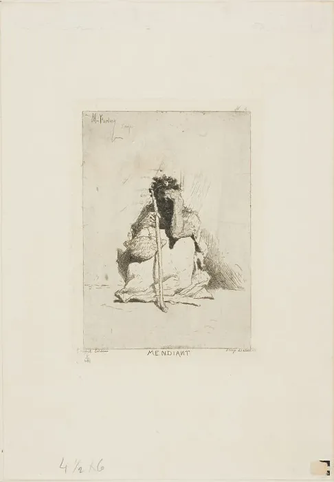 Framed Print : A Beggar, n.d. Creator: Mariano Jose Maria Bernardo Fortuny y Carbo Framed Print : A Beggar, n.d. Creator: Mariano Jose Maria Bernardo Fortuny y Carbo