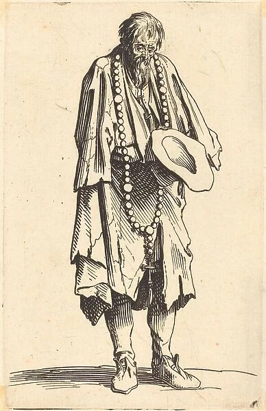 Beggar with Rosary, c. 1622. Creator: Jacques Callot