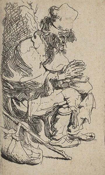 Beggar Seated Warming His Hands at a Chafing Dish, ca. 1630. ca. 1630