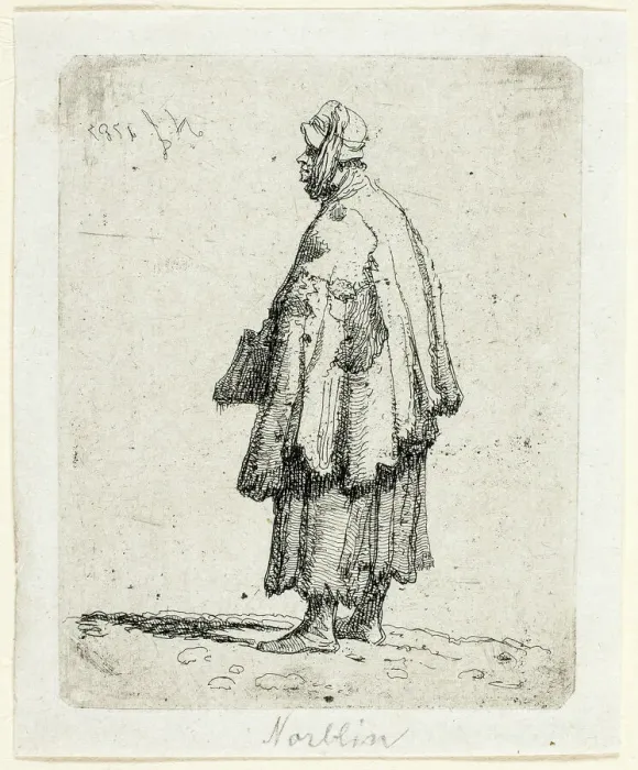 Framed Print : Beggar Woman, 1787. Creator: Jean Pierre Norblin Framed Print : Beggar Woman, 1787. Creator: Jean Pierre Norblin
