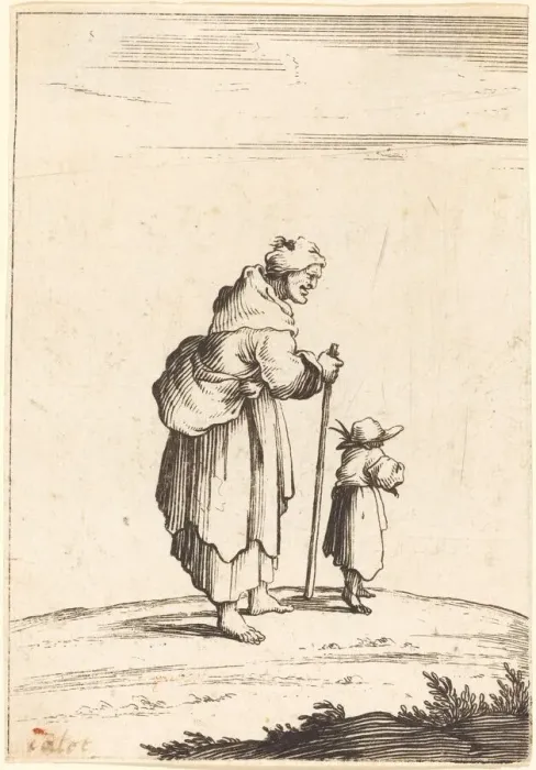 Framed Print : Beggar Woman and Child, 17th century. Creator: Unknown Framed Print : Beggar Woman and Child, 17th century. Creator: Unknown