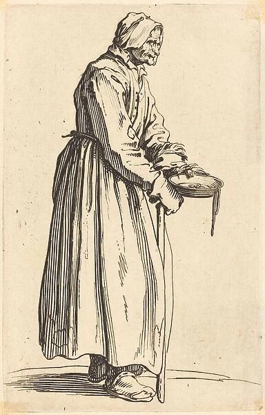 Beggar Woman with Pan, c. 1622. Creator: Jacques Callot