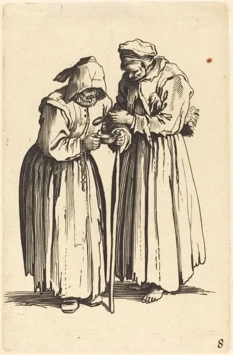 Framed Print : Two Beggar Women. Creator: Unknown Framed Print : Two Beggar Women. Creator: Unknown
