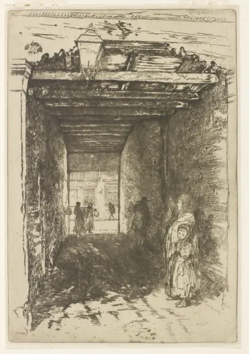 Framed Print : The Beggars, 1879-1880. Creator: James Abbott McNeill Whistler Framed Print : The Beggars, 1879-1880. Creator: James Abbott McNeill Whistler