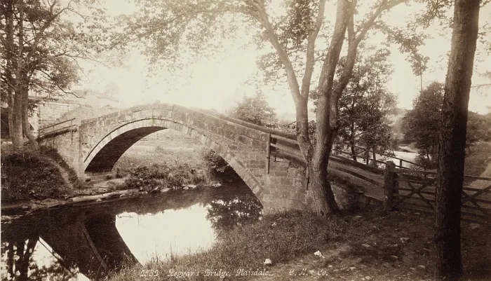Framed Print : Beggar's Bridge, Glaisdale, between 1870 and 1890. Creator: Unknown. Beggar's Bridge, Glaisdale, between 1870 and 1890. Creator: Unknown Framed Print : Beggar's Bridge, Glaisdale, between 1870 and 1890. Creator: Unknown. Beggar's Bridge, Glaisdale, between 1870 and 1890. Creator: Unknown
