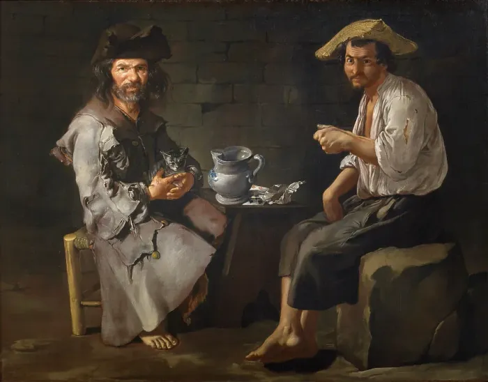 Framed Print : Two beggars, ca 1730. Creator: Ceruti, Giacomo Antonio (1698-1767) Framed Print : Two beggars, ca 1730. Creator: Ceruti, Giacomo Antonio (1698-1767)