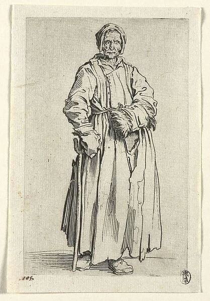 The Beggars: One-Eyed Woman, c. 1623. Creator: Jacques Callot (French, 1592-1635)