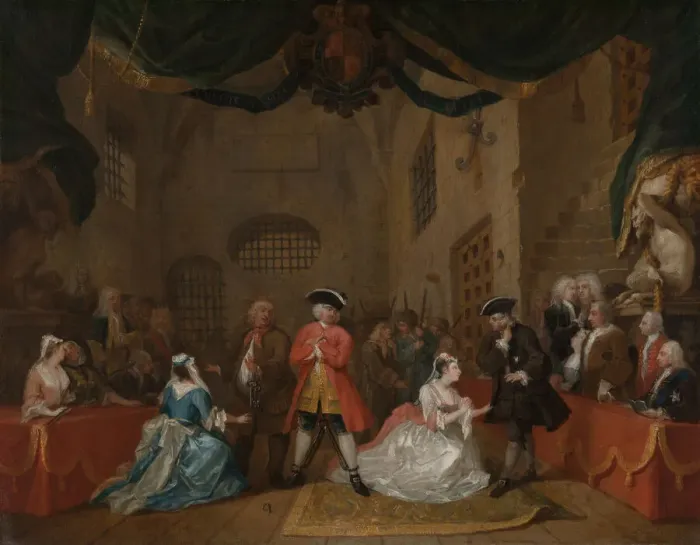 Framed Print : The Beggars Opera, 1729. Creator: William Hogarth Framed Print : The Beggars Opera, 1729. Creator: William Hogarth