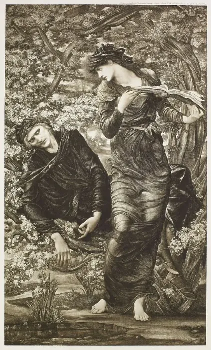Framed Print : The Beguiling of Merlin, c1870s, (1900). Creator: Unknown Framed Print : The Beguiling of Merlin, c1870s, (1900). Creator: Unknown