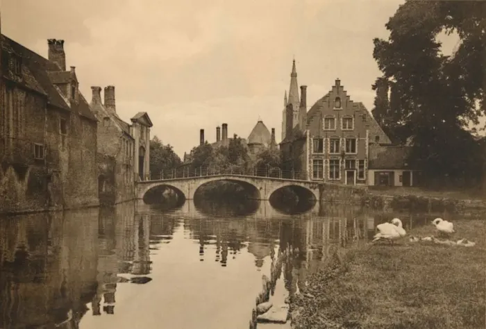 Framed Print : Beguinage, c1928 Framed Print : Beguinage, c1928