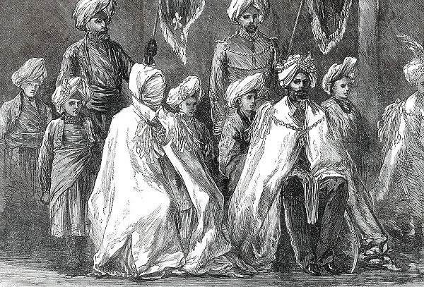 The Begum of Bhopal and the Maharajah of Puttiala, 1876. Creator: Unknown