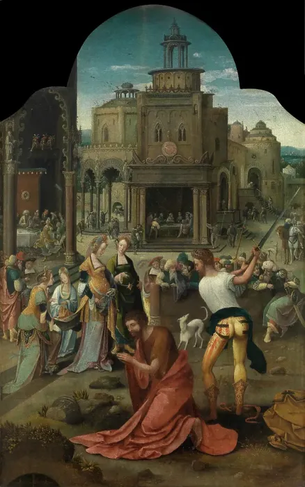 Framed Print : Beheading of John the Baptist, 1510-1530. Creator: Master of 1510-1530 Framed Print : Beheading of John the Baptist, 1510-1530. Creator: Master of 1510-1530