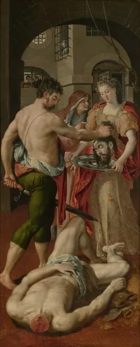 Framed Print : Beheading of John the Baptist, 1574. Creator: Martin de Vos Framed Print : Beheading of John the Baptist, 1574. Creator: Martin de Vos