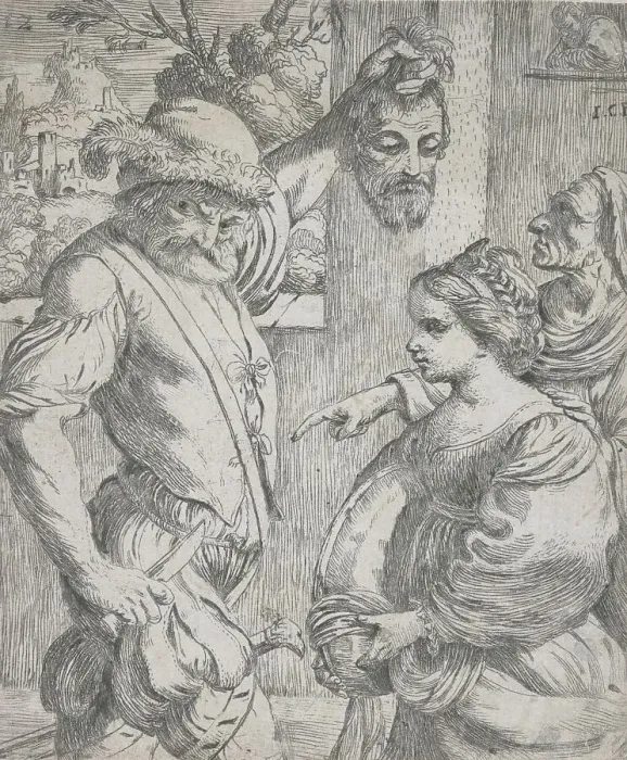Framed Print : The beheading of John the Baptist, 1625-1630. Creator: Giuseppe Caletti Framed Print : The beheading of John the Baptist, 1625-1630. Creator: Giuseppe Caletti