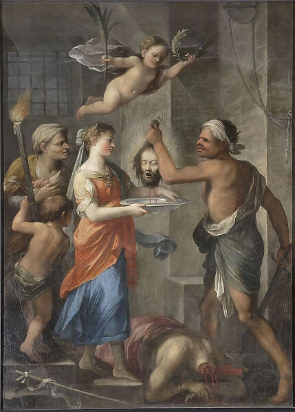 The beheading of John the Baptist, 1675. Creator: Bricci, Plautilla (1616-1705)