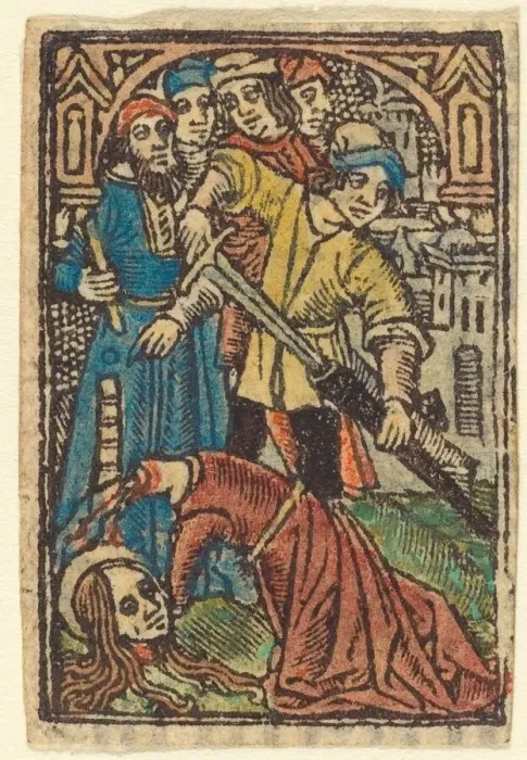 Framed Print : Beheading of Saint Catherine (?). Creator: Unknown Framed Print : Beheading of Saint Catherine (?). Creator: Unknown