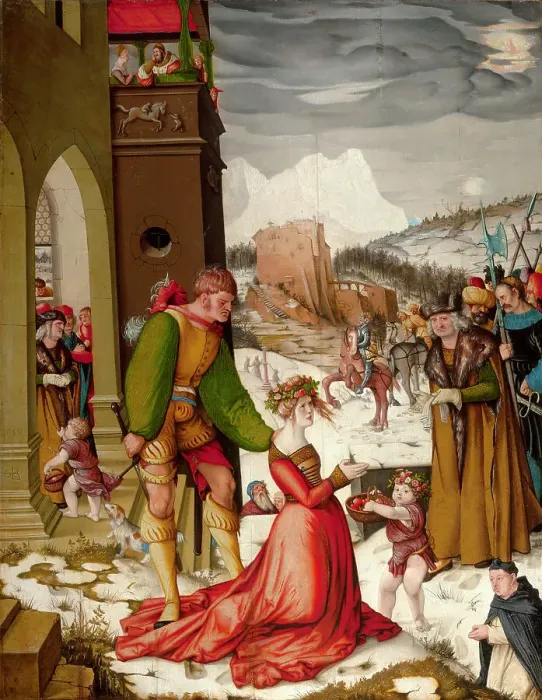 Framed Print : The Beheading of Saint Dorothea, 1516. Creator: Baldung (Baldung Grien), Hans (1484-1545) Framed Print : The Beheading of Saint Dorothea, 1516. Creator: Baldung (Baldung Grien), Hans (1484-1545)