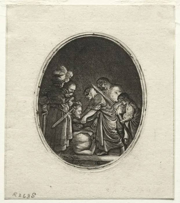 Framed Print : The Beheading of Saint John the Baptist. Creator: Hendrik Goudt (Dutch, 1585-1630) Framed Print : The Beheading of Saint John the Baptist. Creator: Hendrik Goudt (Dutch, 1585-1630)