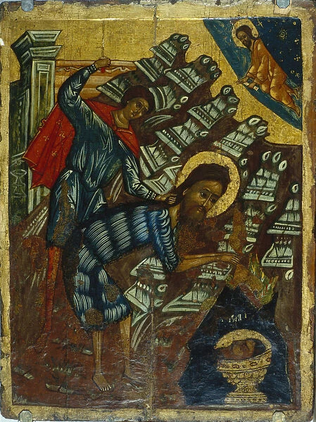 The Beheading of Saint John the Baptist, Second half of the16th cen Artist: Russian icon