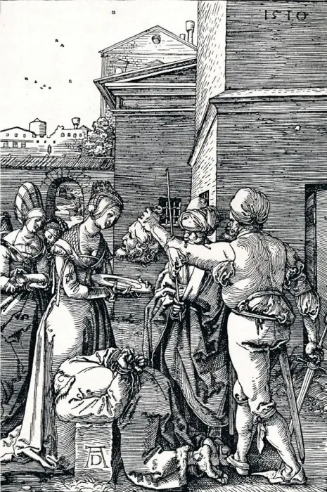 Framed Print : The Beheading of St John the Baptist, 1510 (1906). Artist: Albrecht Durer Framed Print : The Beheading of St John the Baptist, 1510 (1906). Artist: Albrecht Durer