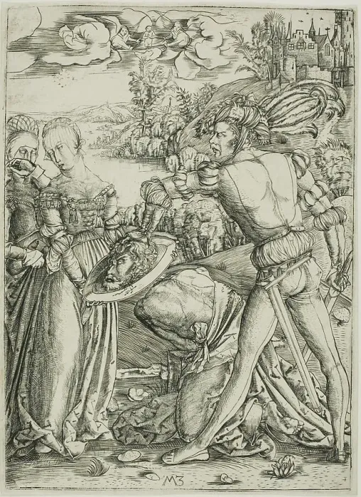 Framed Print : The Beheading of St. John the Baptist, c. 1500. Creator: Master MZ