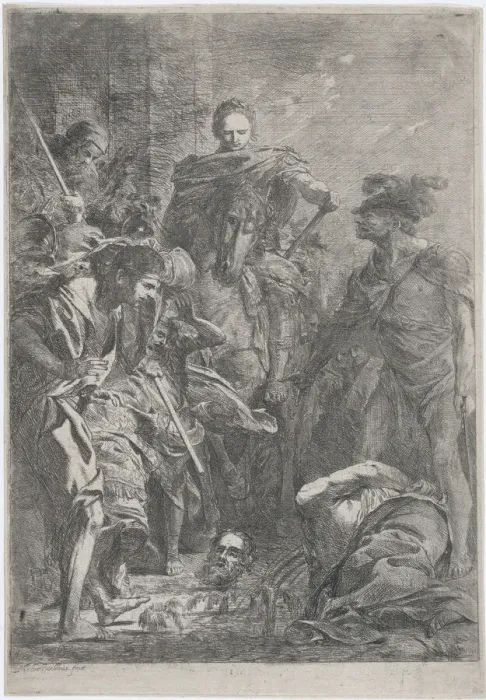 Framed Print : The Beheading of St. Paul. n. d. Creator: Michael Lucas Leopold Willmann Framed Print : The Beheading of St. Paul. n. d. Creator: Michael Lucas Leopold Willmann