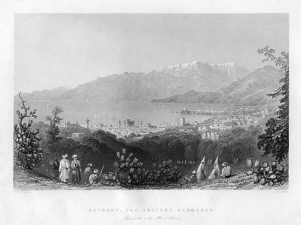 Beirout, the ancient Berothah, Syria, 1841. Artist: James B Allen