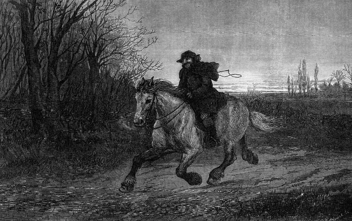Framed Print : The Belated Traveller, by Heywood Hardy, 1871. Creator: William Hollidge Framed Print : The Belated Traveller, by Heywood Hardy, 1871. Creator: William Hollidge