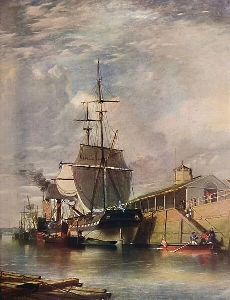 Belfast Harbour - Ferry Steps, 1851, (1909). Creator: James Glen Wilson