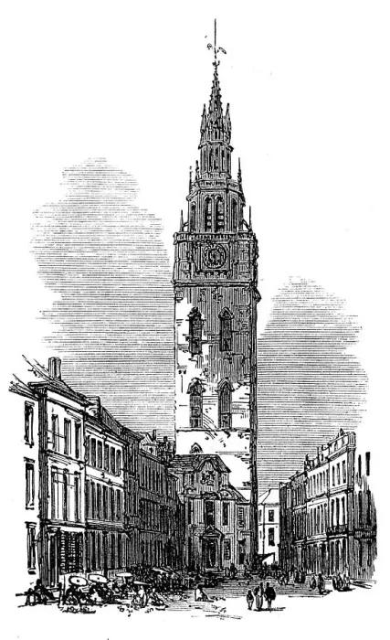 Framed Print : Belfry, Ghent, 1872. Creator: Unknown Framed Print : Belfry, Ghent, 1872. Creator: Unknown