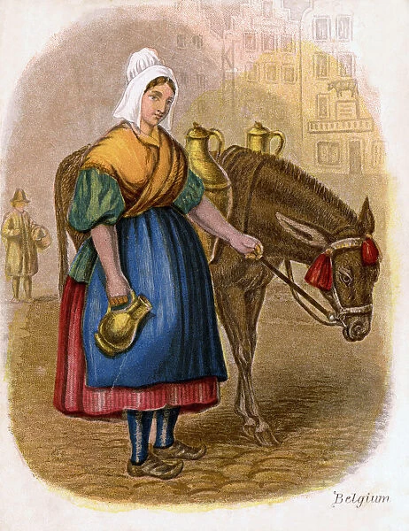 Belgian Milk-Woman, 1809. Artist: W Dickes