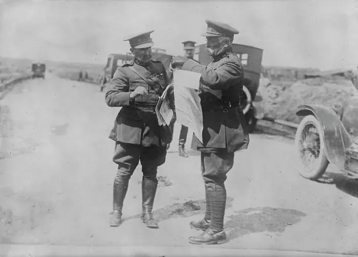 Framed Print : Belgian officers, 1917. Creator: Bain News Service Framed Print : Belgian officers, 1917. Creator: Bain News Service