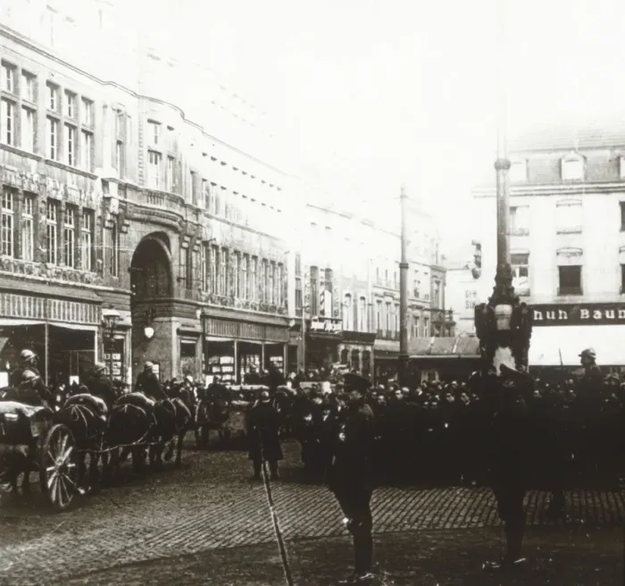 Framed Print : Belgian troops, Aachen, Germany, c1914-c1918 Framed Print : Belgian troops, Aachen, Germany, c1914-c1918