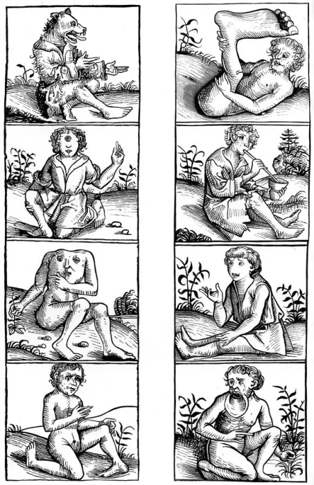 Framed Print : Beliefs and popular superstitions, 1493 (1849). Artist: A Bisson Framed Print : Beliefs and popular superstitions, 1493 (1849). Artist: A Bisson