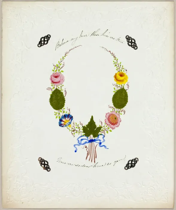 Framed Print : Believe My Love These Lines Are True (valentine), 1840 / 50. Creator: George Kershaw Framed Print : Believe My Love These Lines Are True (valentine), 1840 / 50. Creator: George Kershaw