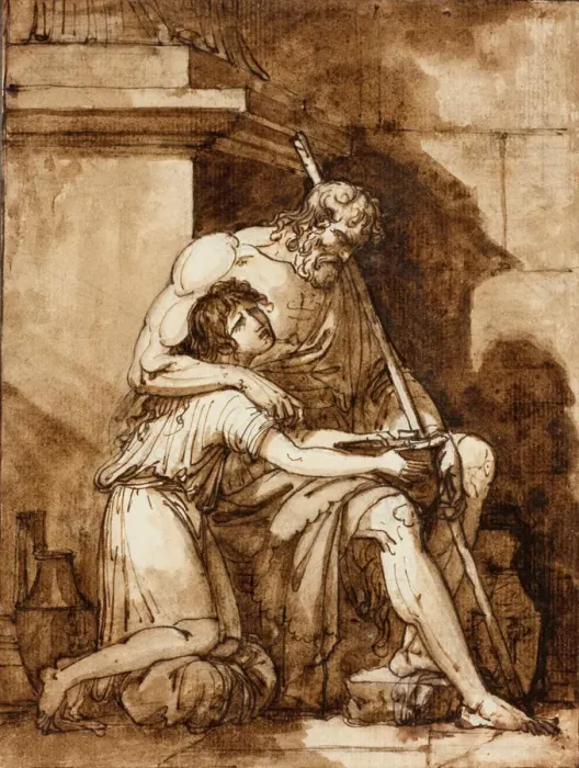Framed Print : Belisarius, End of 18th-early 19th century. Creator: Fabre, Francois-Xavier Pascal Framed Print : Belisarius, End of 18th-early 19th century. Creator: Fabre, Francois-Xavier Pascal