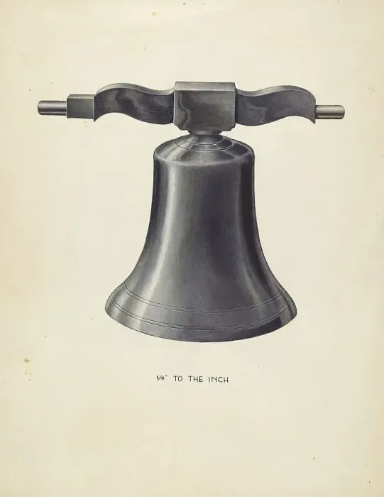 Framed Print : Bell - From Swedish Church, c. 1936. Creator: Wellington Blewett Framed Print : Bell - From Swedish Church, c. 1936. Creator: Wellington Blewett